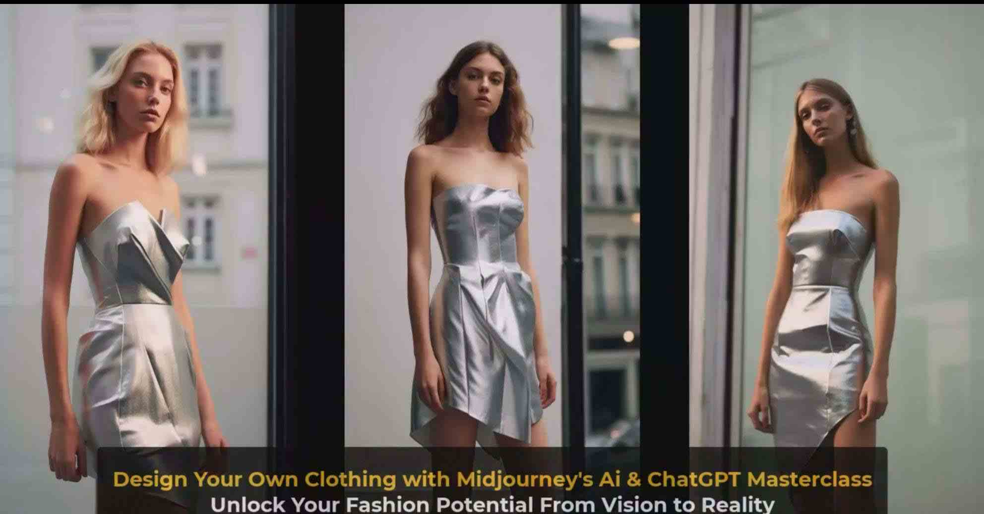 利用 Midjourneys Ai 人工智能设计自己的服装AI大师班-10节课-中英字幕 10